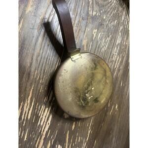 Vintage Brass Wood Silent Butler Crumb Catcher Hinged Lid